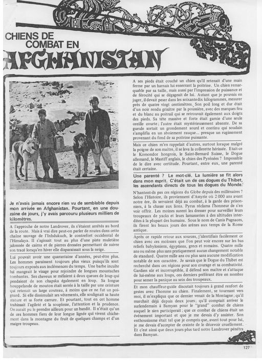 Revue du Chien, Juin 1973. (revue qui n’existe plus)
